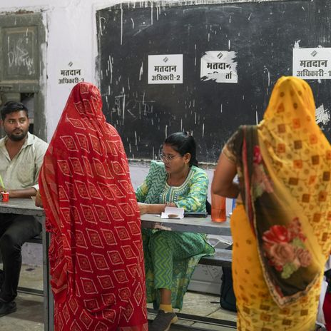 Wahllokal in Indien
