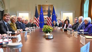 Beim Gipfeltreffen am 20. Oktober 2023 in Washington D.C. bekräftigten die EU und die USA die Bedeutung der transatlantischen Beziehungen.