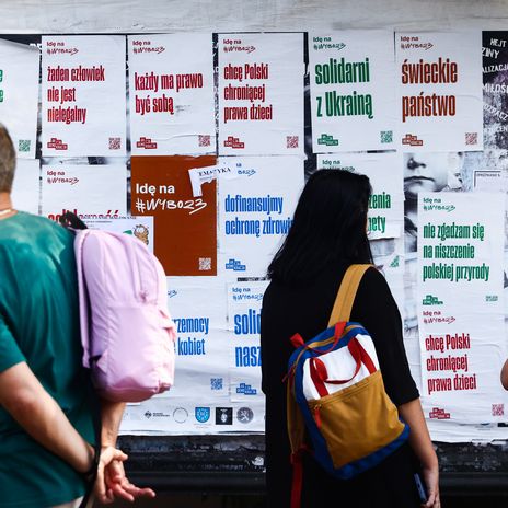 Wahlplakate in Krakau