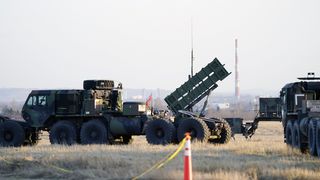 Patriot missiles at Rzeszow-Jasionka airport in Poland