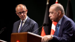German Chancellor Friedrich Merz and Turkish President Recep Tayyip Erdoğan