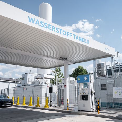 Eine Wasserstofftankstelle in Erlangen