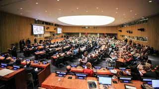 Climate Ambition Summit am UN-Hauptsitz während der UN-Generalversammlung 2023 in New York