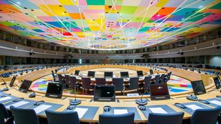 Konferenzsaal im Hauptsitz des Europäischen Rates und des Rates der EU
