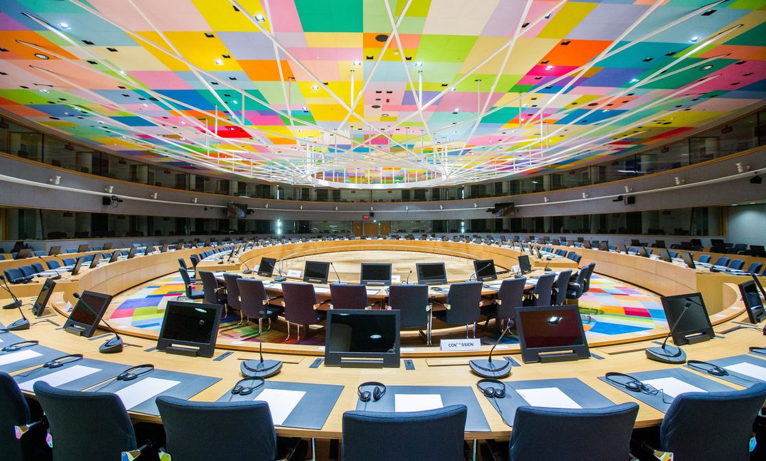 Konferenzsaal im Hauptsitz des Europäischen Rates und des Rates der EU