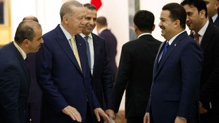 Turkish President Erdoğan and Iraqi Prime Minister al-Sudani