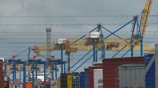Container-Terminal im Hafen von Belfast: In Nordirland gelten weite Teile der EU-Standards beim Warenverkehr
