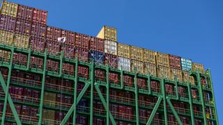 Das Containerterminal Burchardkai in Hamburg.