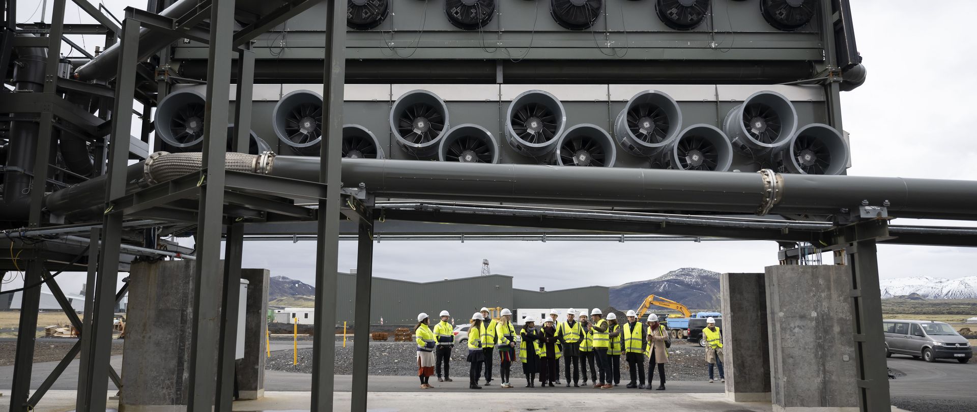 Die weltweit erste »Direct Air Capture and Storage«-Anlage in der Nähe von Reykjavik, Island.