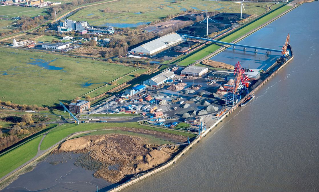 Elbehafen der Brunsbüttel Ports GmbH: Potentieller Importterminal für Ammoniak